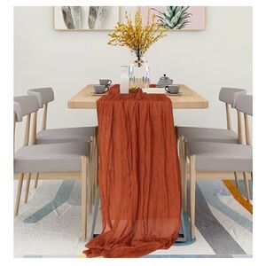 118”x35” Elegant Rust Table Runners (9 count)